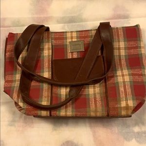 Longaberger plaid purse